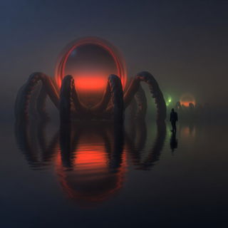 Aurumfog style, Midjourney V7: editorial illustration for popular scientific magazine cover
