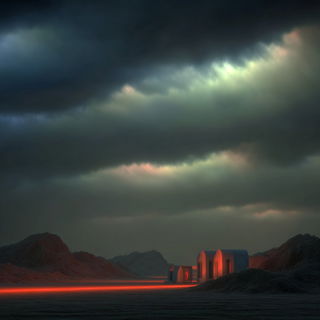 Aurumfog style, Midjourney V7: cinematic shot from sci-fi movie