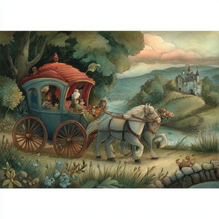 Goblin Threadseam style, Midjourney V7: classical 18th-century oil painting