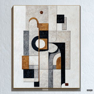 Geometexture Drift style, Midjourney V7: typographic composition with large letters