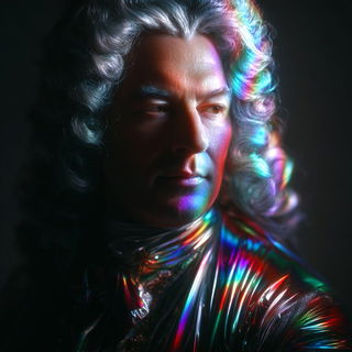 Prismsmoke style, Midjourney V7: classical 18th-century oil painting