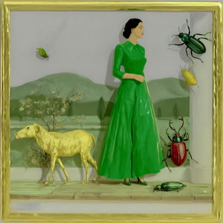 Glossbaroque style, Midjourney V7: retro fairy-tale illustration