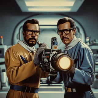 Atlascreen style, Midjourney V7: editorial illustration for popular scientific magazine cover