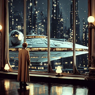 Atlascreen style, Midjourney V7: cinematic shot from sci-fi movie