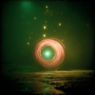 Chromafog style, Midjourney V7: abstract 3D render