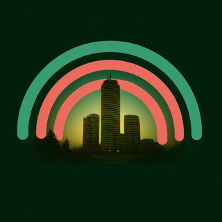 Chromafog style, Midjourney V7: bold minimalist logo design for Istanbul city municipal services