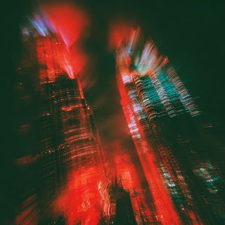 Neonblur Entomographica style, Midjourney V7: megacity with futuristic bioarchitecture