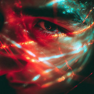 Neonblur Entomographica style, Midjourney V7: cinematic shot from sci-fi movie