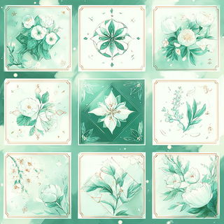 Mintgas Branchwork style, Midjourney V7: creative pattern composition