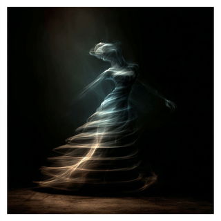 Blueamber Threadwork style, Midjourney V7: abstract 3D render