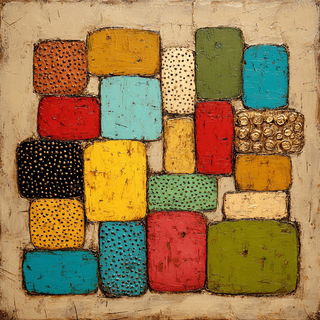 Crackform style, Midjourney V7: creative pattern composition