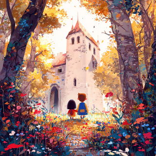 Bloomtale style, Midjourney V7: retro fairy-tale illustration