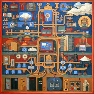Hagiovapography style, Midjourney V7: technical infrastructure blueprint schematics
