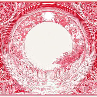 Crimson Folio style, Midjourney V7: abstract 3D render