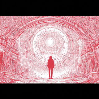 Crimson Folio style, Midjourney V7: cinematic shot from sci-fi movie
