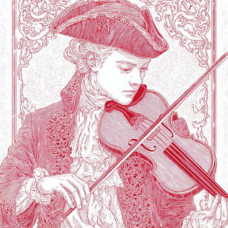 Crimson Folio style, Midjourney V7: classical 18th-century oil painting