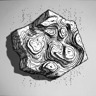 Hatchcliff style, Midjourney V7: abstract 3D render