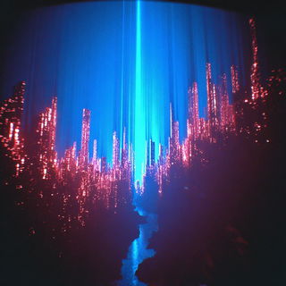 Neon Slipglaze style, Midjourney V7: megacity with futuristic bioarchitecture