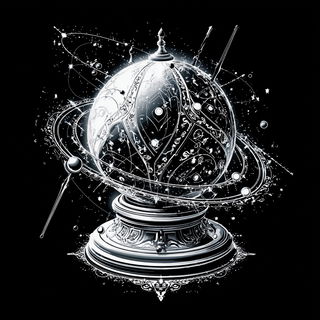 Mycocelestial Engraving style, Midjourney V7: abstract 3D render