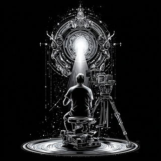 Mycocelestial Engraving style, Midjourney V7: cinematic shot from sci-fi movie