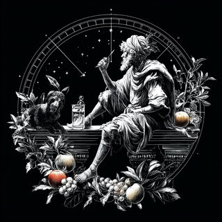 Mycocelestial Engraving style, Midjourney V7: classical 18th-century oil painting
