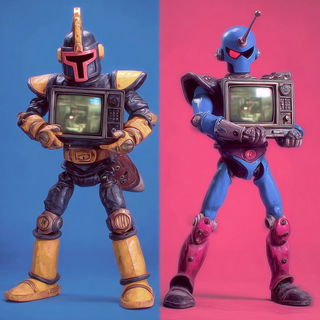 Sirocco Magentafront style, Midjourney V7: concept art character design of retropunk steam knight