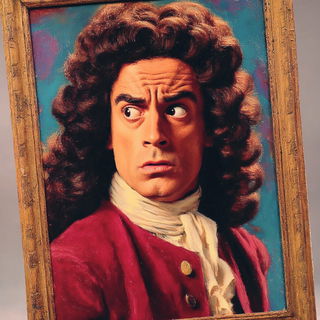 Sirocco Magentafront style, Midjourney V7: classical 18th-century oil painting