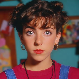 Sirocco Magentafront style, Midjourney V7: photographic portrait of female protagonist