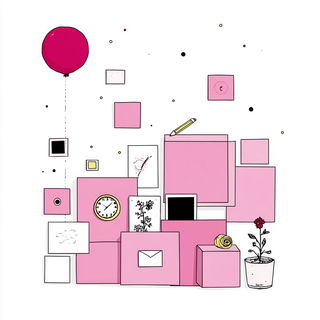 Mechanoink style, Midjourney V7: creative pattern composition