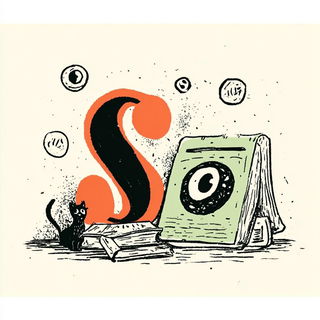 Frostscratch Mythocomics style, Midjourney V7: typographic composition with large letters