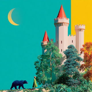 Cloudhead Casebinding style, Midjourney V7: retro fairy-tale illustration
