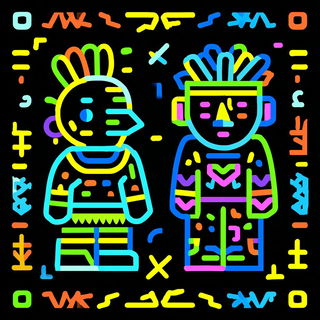 Iconocircuit style, Midjourney V7: traditional folk art