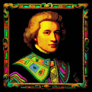 Iconocircuit style, Midjourney V7: classical 18th-century oil painting