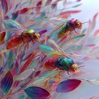 Ribboneer style, Midjourney V7: editorial illustration for popular scientific magazine cover