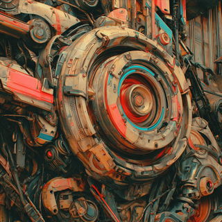 Coralicon style, Midjourney V7: abstract 3D render