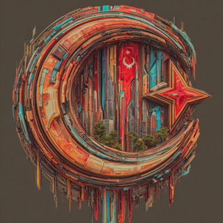 Coralicon style, Midjourney V7: bold minimalist logo design for Istanbul city municipal services