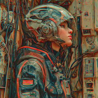 Coralicon style, Midjourney V7: cinematic shot from sci-fi movie