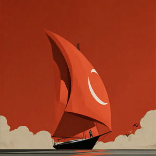 Cutoutquake style, Midjourney V7: bold minimalist logo design for Istanbul city municipal services