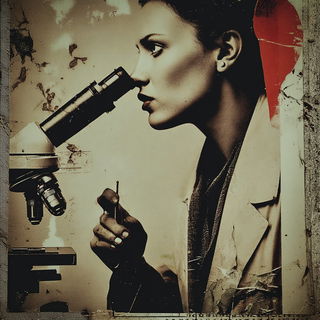 Sepulchral Film Montage style, Midjourney V7: editorial illustration for popular scientific magazine cover