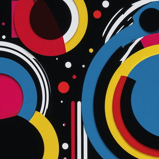 Chromapercussive style, Midjourney V7: abstract 3D render
