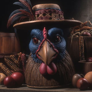 Monolithurne style, Midjourney V7: traditional folk art