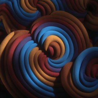 Monolithurne style, Midjourney V7: creative pattern composition