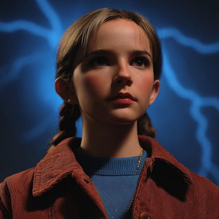 Monolithurne style, Midjourney V7: photographic portrait of female protagonist