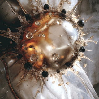 Smoldering Contact Sheet style, Midjourney V7: abstract 3D render