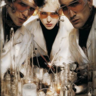 Smoldering Contact Sheet style, Midjourney V7: editorial illustration for popular scientific magazine cover