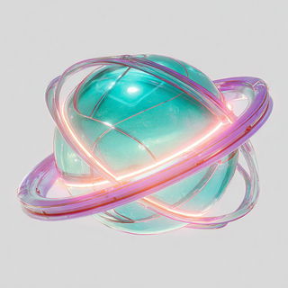 Prism Crucible style, Midjourney V7: abstract 3D render