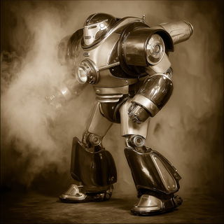 Sepulcher Velvetism style, Midjourney V7: concept art character design of retropunk steam knight