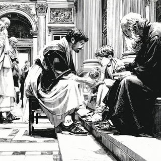 Linoclast Megascapes style, Midjourney V7: classical 18th-century oil painting