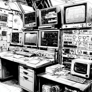 Linoclast Megascapes style, Midjourney V7: technical infrastructure blueprint schematics