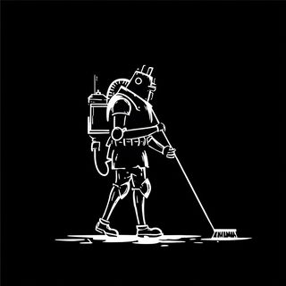 Moonkiln Blackware style, Midjourney V7: concept art character design of retropunk steam knight